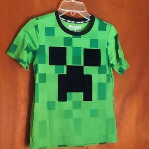 Boys MineCraft Pajama Top Size 8